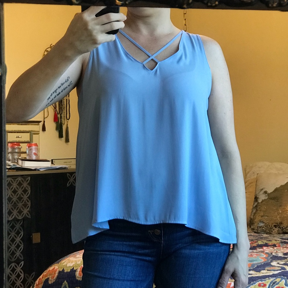 Pretty blue tank from Francesca's